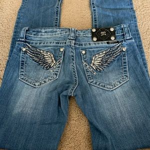 Miss Me straight leg jeans. Size 28